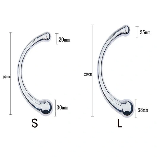 5858 Hook Elegant Double Anal Steel Ended Stainless 1113